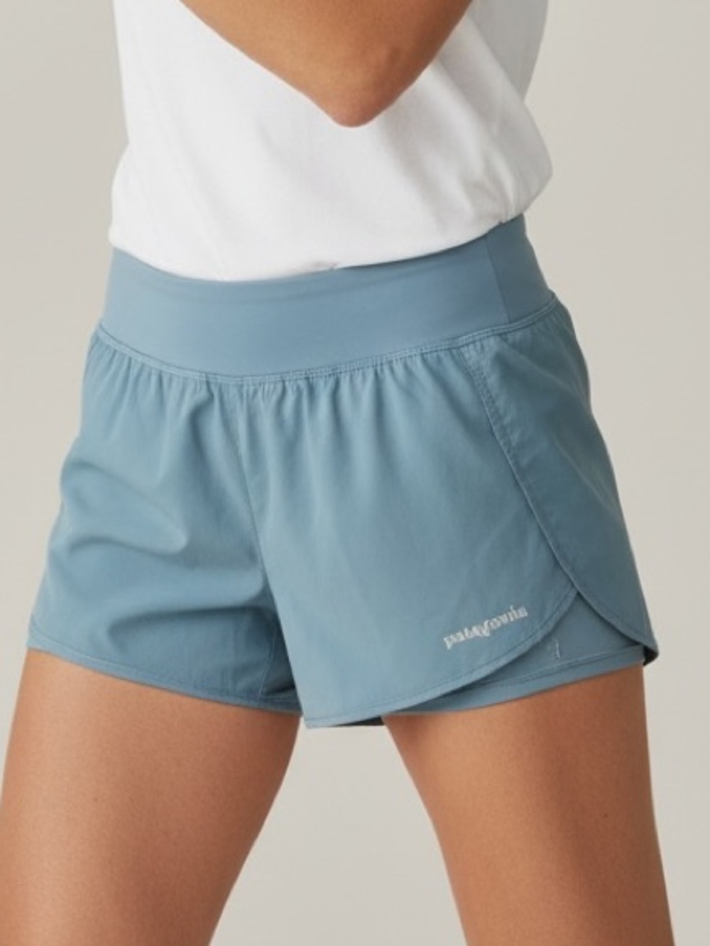 Patagonia Women's Bluish Green Athletic Shorts